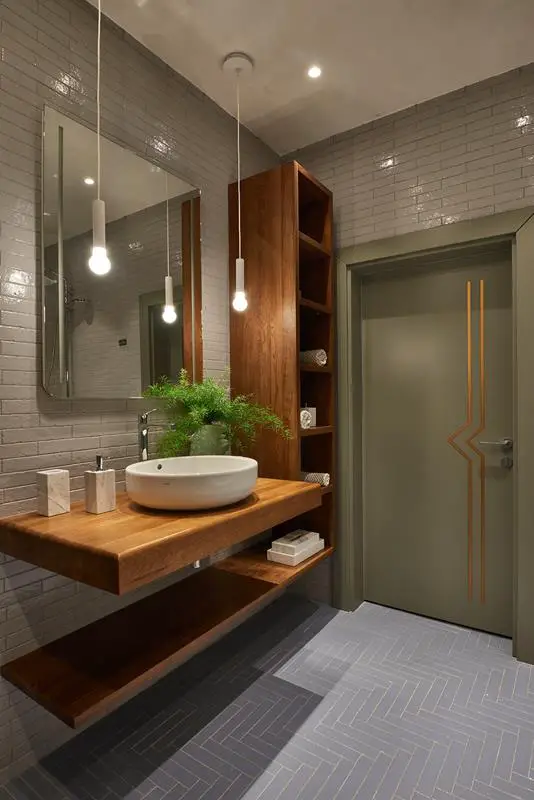 Contemporary Elegant Gray Subway Tile