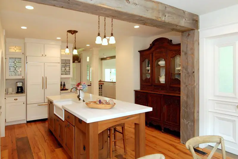 Hardwood and Light Countertop