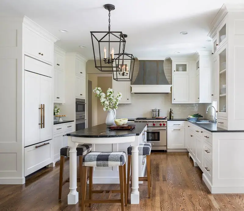 30 Kitchens With White Cabinets And Black Granite Photos Home