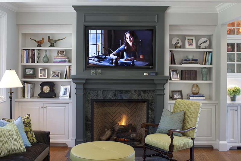 26 Perfect Ideas For Putting A Tv Above, Living Room Tv Above Fireplace Ideas