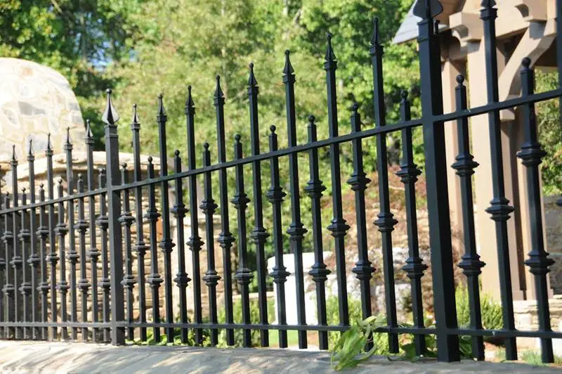 25 Wrought Iron Fence Design Ideas Photo Gallery Home Awakening