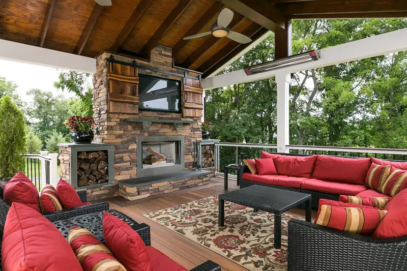 Fireplace and TV Combo