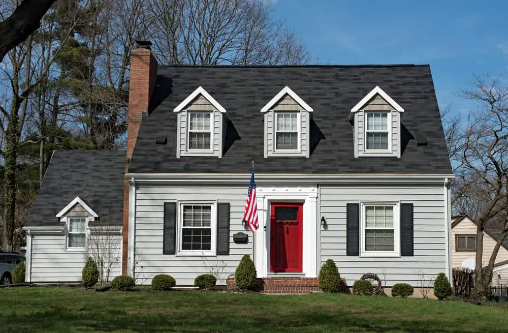 grey houses