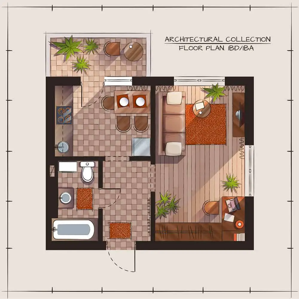 floor plan one bedroom