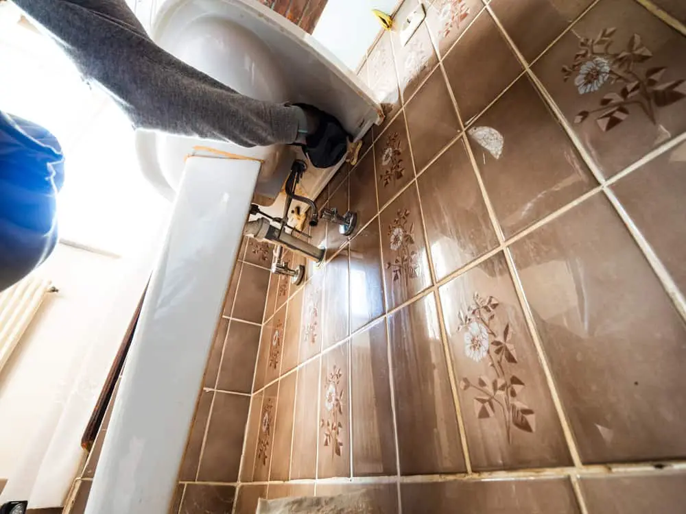 removing an old sink