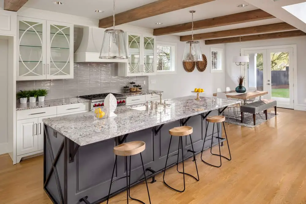 Beautiful kitchen with hardwood floor