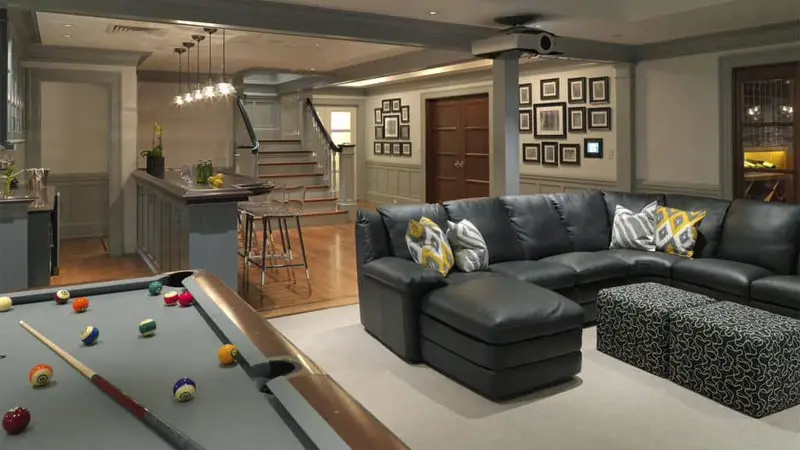 colorful ideas for basement