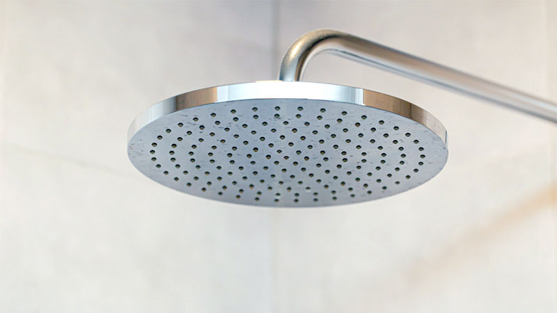 how high to install rain shower head