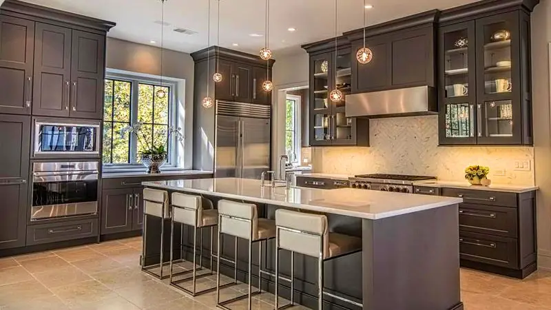 kitchens with dark cabinets