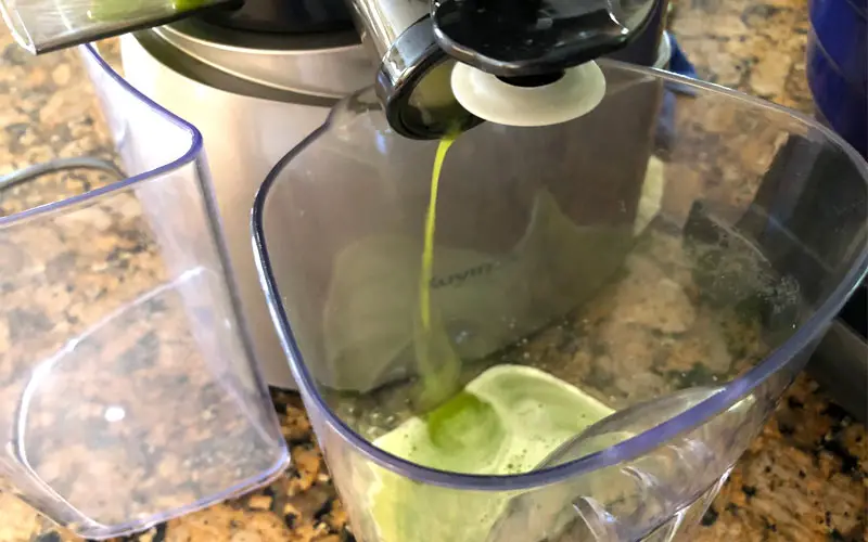 less foam when juicing