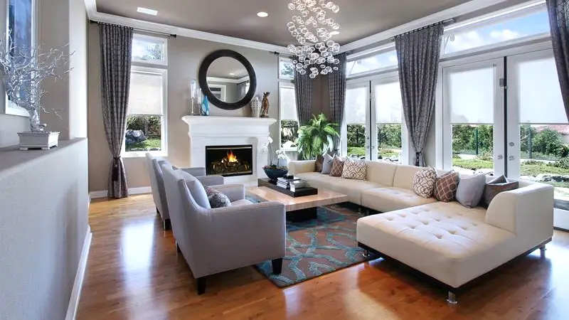 living room with hardwood floor design ideas