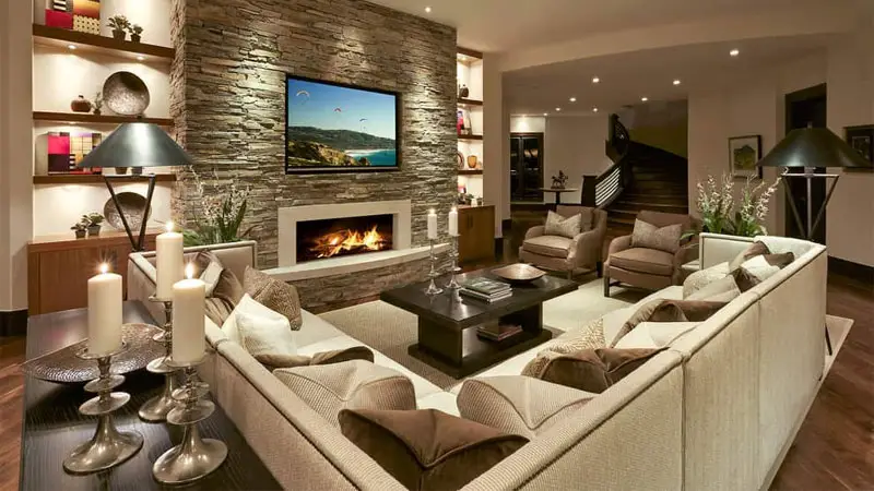 luxurious family room decor ideas