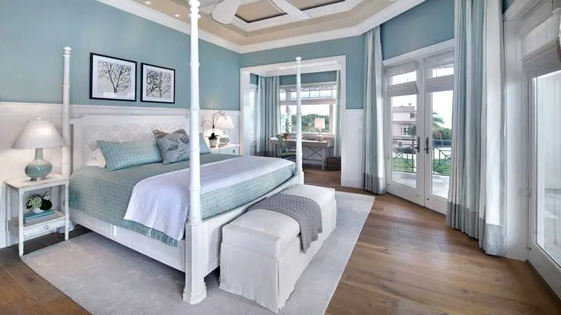 master bedroom with french doors