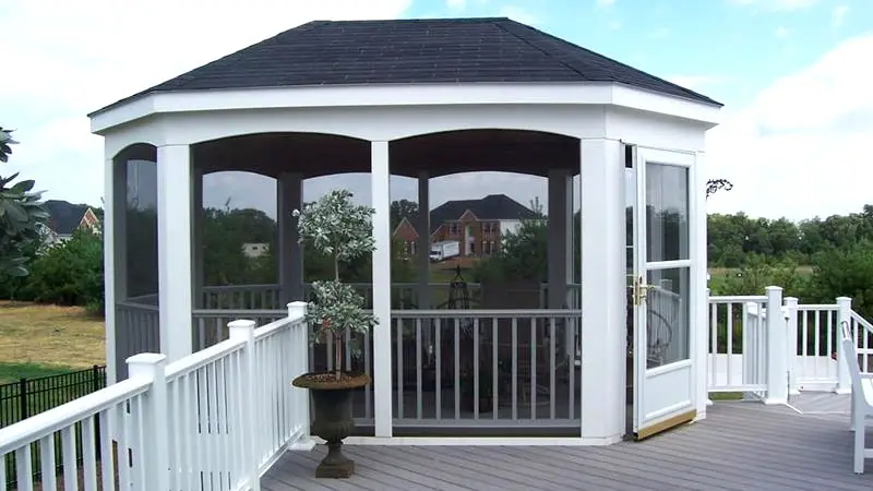 screened gazebo design ideas