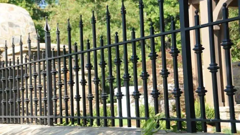 wrought iron fence ideas